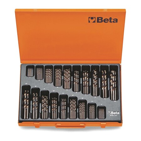 Beta 116pc. Cobalt 130 Degrees Drill Bit Set 004150450