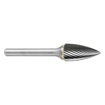 Sgspro Carbide Bur, Tree Pointed, 3/16in, Single 14275