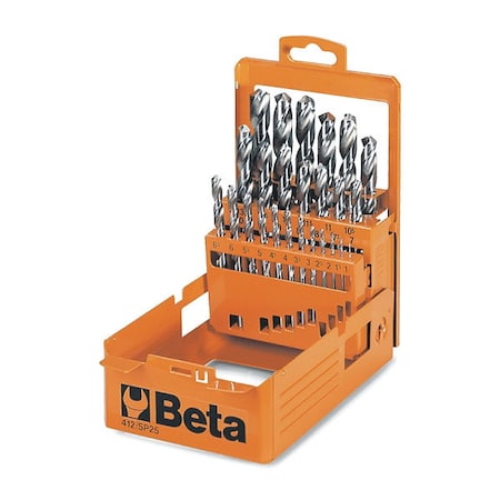 Beta 19pc. HSS 118 Degrees Drill Bit Set 004120419