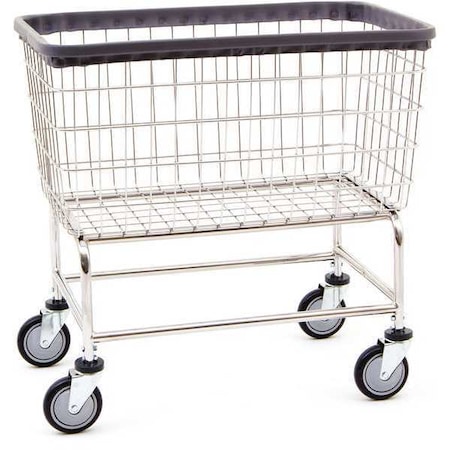 R&B Wire Products Wire Utility Cart, 4.5 Bushel, Chrome 200CFC