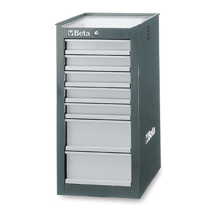 Beta Side Cabinet, 7 Drawer, Grey 038000083