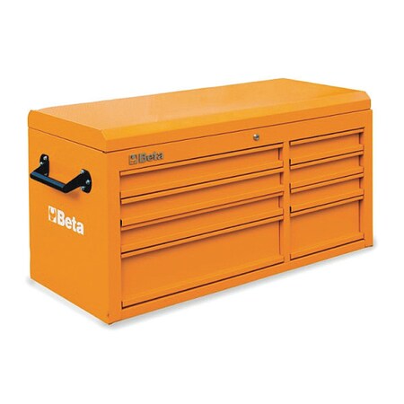 Beta Cabinet, 8 Drawer, Top Chest, Orange 038000091