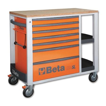 Beta Mobile Roller Cabinet, Orange 024002101