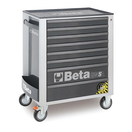 Beta Roller Cabinet, 8 Drawer, Anti-Tilt, Grey 024002182