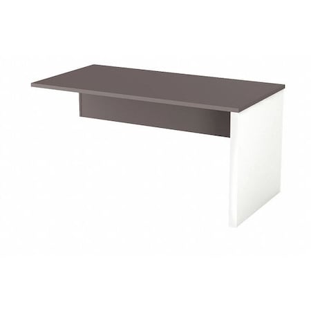 Connexion Return Shell Return Table, Slate/Sandstone, 29.8" D X 30.4" H, 59-1/2" W X Melamine, Slate/Sandstone 93812-1159