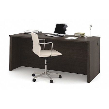 Embassy Executive Desk Executive Desk, 71", Dark Chocolate, 29.6" D X 30.4" H, 71.1" W X Melamine 60401-1179