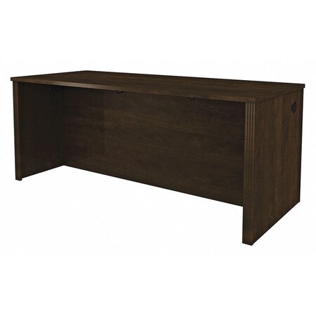 Prestige Executive Desk Executive Desk, Chocolate, 29.8" D X Chocolate, Melamine 99400-1169