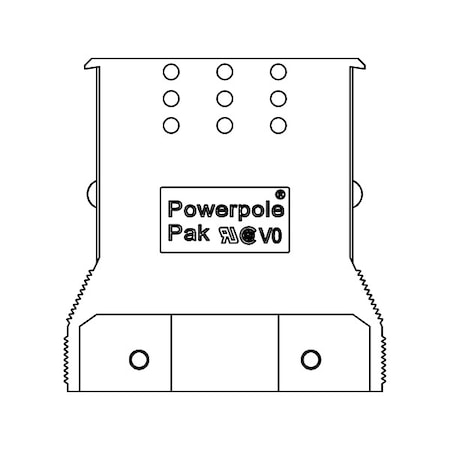 Anderson Power Products Housing, PP15 to PP45 For, Black 1461G3