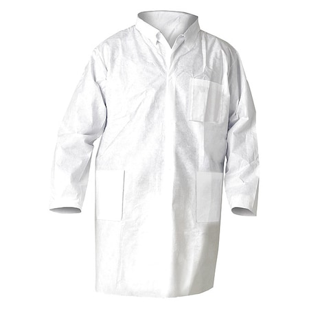 Kimtech Lab Coat, SMS, 3 Pockets, Snaps, 25 PK 10033