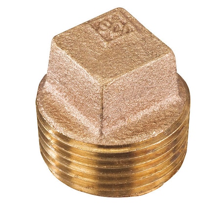 Smith-Cooper Square Plug, Solid, 1/8", 125, Brz Nl 4385007610