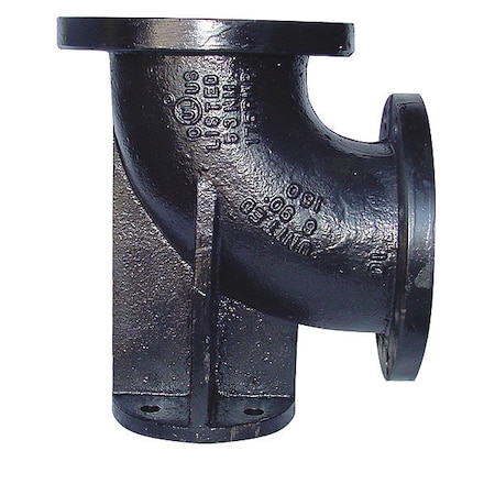 Zoro Select Base Elbow, 90 deg, 8", 125, Black 4319000006