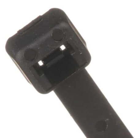 Panduit Cable Tie, 12 in L, 3 in Max Bundle Dia., Black, Nylon 6/6, 50 lb Strength, 100 PK PLB3S-C0