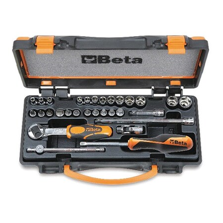 Beta 1/4" Square Drive Hex Socket Set, 30 pcs 009000956