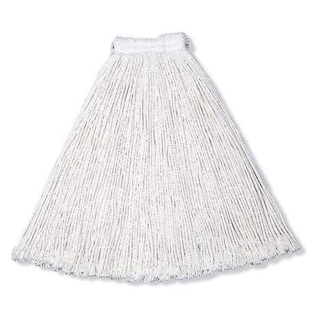 Rubbermaid Commercial 1 in String Wet Mop, 20 oz Dry Wt, Slide On Connection, Cut-End, White, Rayon, PK12, FGV41800WH00 FGV41800WH00