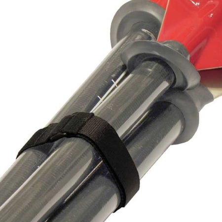 Zoro Select Cinch Strap, No Adhesive, 18 in, 1 in W, Black, 10 PK 1X18KVVS