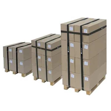 Zoro Select Cinch Strap, No Adhesive, 16 ft, 2 in W, Black, 10 PK 2X16KPSTRAP