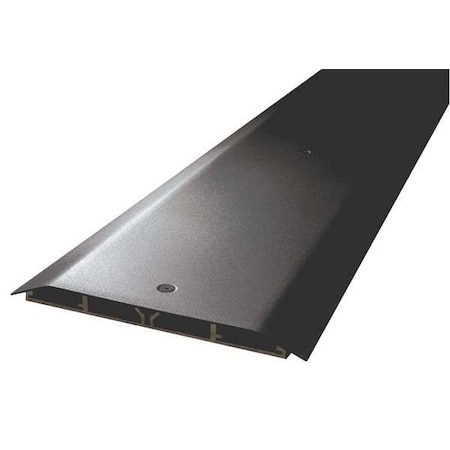 Legrand Cover Plate Raceway, OFR Series, 4 Channel, 6-7/8 in W, 1/2 in H, 8 ft L, Black OFRBC-8