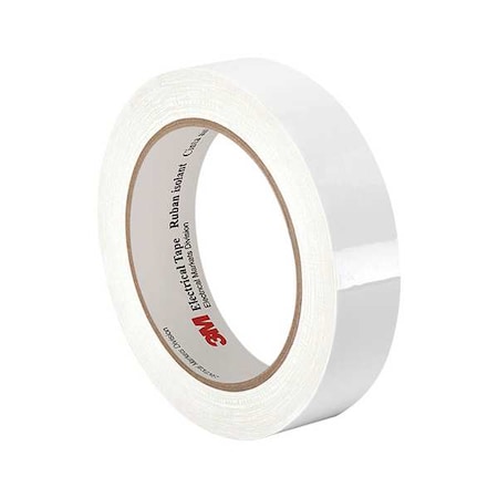 3M ElectricalTape, Polyester, Wht, 72ydL, 1inW 3M 1350 1" x 72 yds White