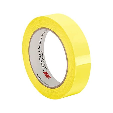 3M Electrical Tape, Yellow, 72 yd L, 1/2 in W 3M 1318-1 0.5" x 72 yds Yellow