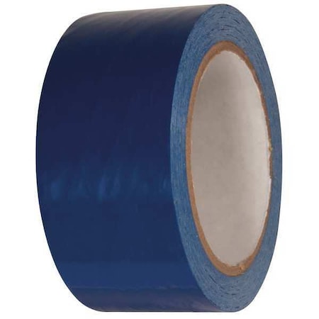 Zoro Select Floor Marking Tape, vinyl, No Legend, Blue, 2 in W., 2.4 mil Thickness 15D717