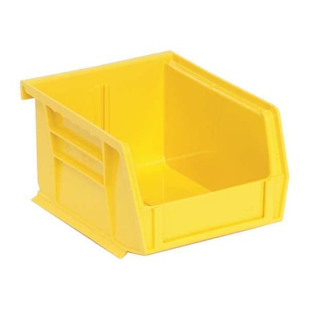 Quantum Storage Systems Hang and Stack Storage Bin, Polypropylene, 4 1/8 in W, 3 in H, 5 in L, Yellow QUS200YL