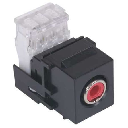 Hubbell Premise Wiring RCA 110 AV Connector, Punch Down, Red SFRC110R