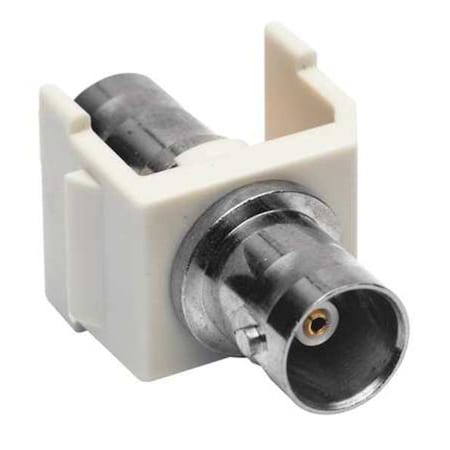 Hubbell Premise Wiring Coupler, BNC Connector, Pass Thru, F/F, Wht SFBOW