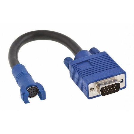 HUBBELL PREMISE WIRING VGA Connector, 15-Pin to 8-Pin, Blue 15MP6P1