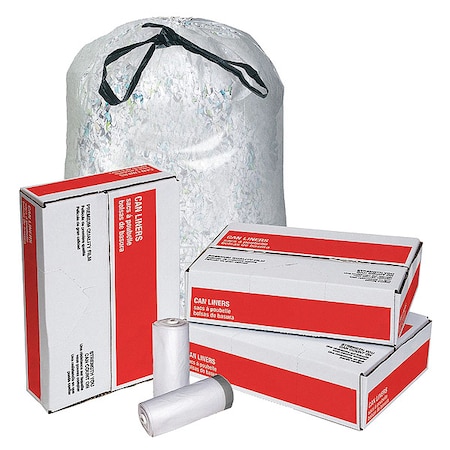 Tough Guy 23 Gal Trash Bags, 28 1/2 in x 38 in, Extra Heavy-Duty, 1 mil, Flat, 200 Pack 15E444
