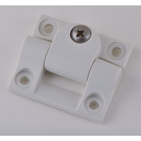 Elesa Cleanroom Hinge, Technopolymer, Full Surface Mounting, 7/16 in Leaf W x 1 11/16 in Leaf H, matte CFU.40 CH-4 Clean