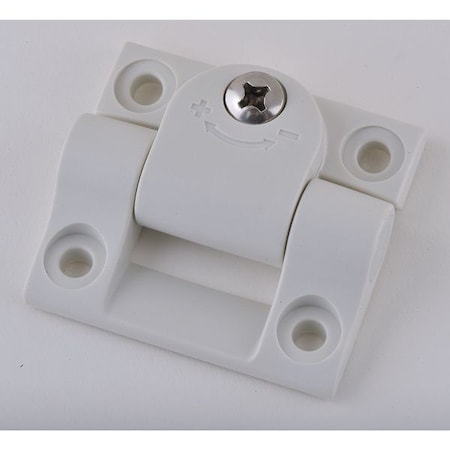Elesa Cleanroom Hinge, Technopolymer, Full Surface Mounting, 11/16 in Leaf W x 2 1/2 in Leaf H, matte CFU.60 CH-6 Clean