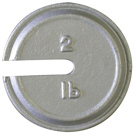 Rice Lake Weighing Systems Calibration Weight, Cast Iron, 2lb, Slotted 12848