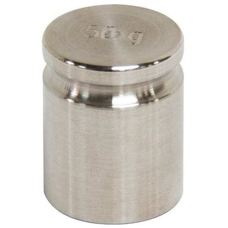 Rice Lake Weighing Systems Calibration Weight, SS, 50g, Cylinder 12527