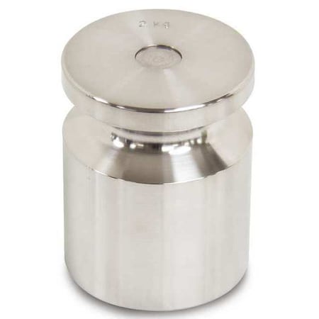 Rice Lake Weighing Systems Calibration Weight, SS, 2kg, Cylinder 12515TR