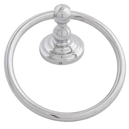 Zoro Select Towel Ring, Chrome, Brentwood, 6-5/8 In 04-6204