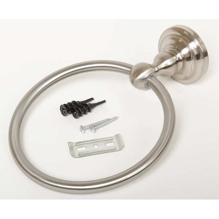 Zoro Select Twl Ring, Satin Nickel, Brentwood, 6-5/8 In 04-SN6204