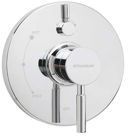 Speakman Wall Shower Valve and Trim, Manual, 1, Polished Chrome SM-1400-P