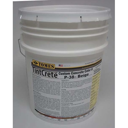 Tintcrete Concrete Mix, 65 lb, Pail, Gray, 1 day Full Cure Time GRA-P38-1210