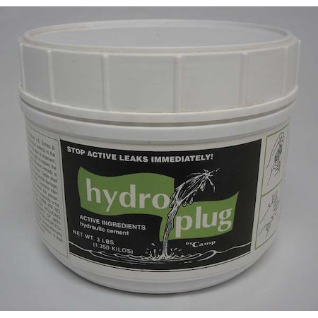Je Tomes Hydraulic Cement, Jar, Gray, Hydroplug C118