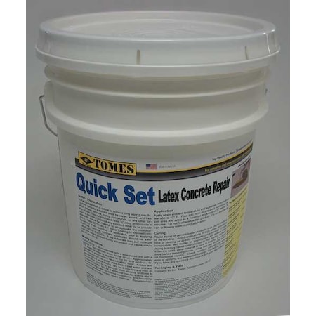 Je Tomes Concrete Repair Compound, Pail, Gray, Tomes C107-5