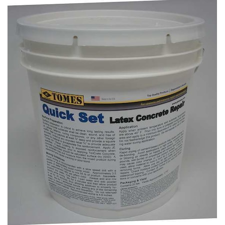Je Tomes Concrete Repair Compound, Pail, Gray, Tomes C107-2