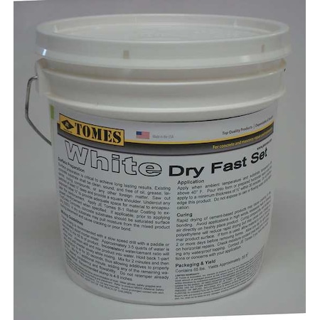 Je Tomes Concrete Repair Compound, Pail, White, Tomes GRA-107-W