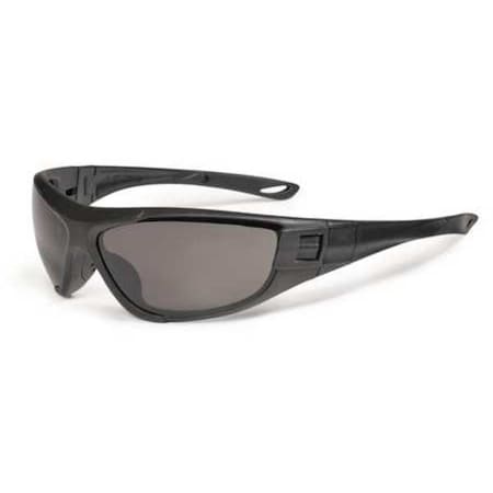Radians Cuatro, Safety Glasses, Anti-Fog & Anti-Scratch, Smoke Lens, Black Frame, Full-Frame CT1-21