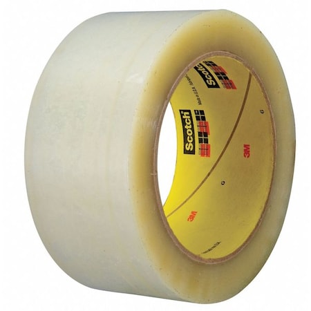 Scotch Packing Tape, 3.4 mil Thick, 2 in W x 50 m L, 3 in Core Dia., Clear 355
