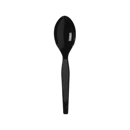 Dixie Disposable Spoon, Black, Medium Weight, PK1000 TM517