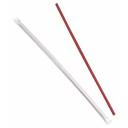 Dixie Wrapped Jumbo Straws 12", PK2000 JW12