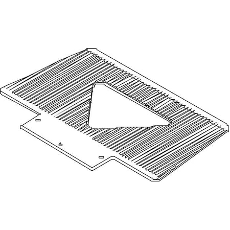 Wesco Nose Plate, 17-1/2"W, 7-1/2"D, 350 lb. 274165