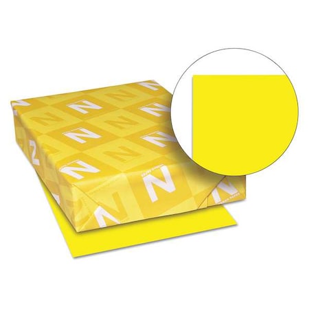 Neenah Paper Multi Paper, 8-1/2 x 11 In, Yellow, PK500 WAU22531