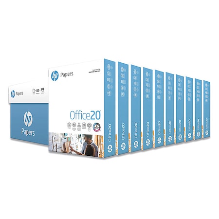 Hp Office Paper, 8-1/2 x 11 In, White, PK5000 HEW112101