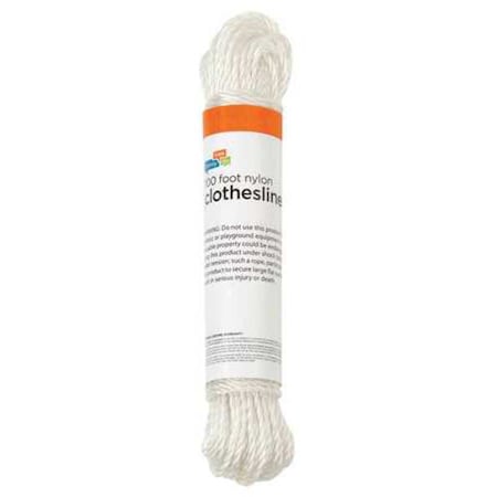 Honey-Can-Do Clothesline, Nylon, dia., 100 ft. L DRY-01412
